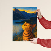 Peaceful Cat – “Losing Toxic People” Motivational Poster